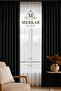 Black Blackout Luxury Sun-Proof Curtain - One Piece - Thermal