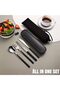 Reusable Utensils with Case, Stainless Steel Travel Cutlery Set - 2