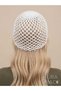 Hand Knitted Mesh Hair Cap Vintage Boho Beach Coquette Style Glitter Hair Band Hat Summer Hair Modern Bohemian Protection - 2