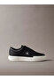 Men's Low-Top Ck Logo Signature Leather Black Sneaker