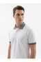 Men's Polo Collar Short Sleeve Tshirt White - 2