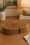 Rattan 1711 Oval 28 cm Covered Organizer Napkin Holder, Jewelry Accessory Organizer Storage Basket - 2