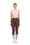 Nova Brown Pocket Capri High Waist Sports Leggings - 3
