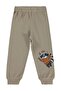 Civil Boys' Raccoon Printed Sweatpants Km |   Interlock Printed |   School Nursery and Daily Use - Beige