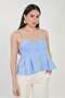 Women's Rope Strap Shirt - Baby Blue