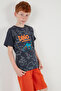 Cotton Printed Crew Neck Short Sleeve Shorts Suit Boys' SET6212020 - 7