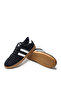 Rimini Black Suede Leather Men's Sneaker Shoes with Rubber Sole and Calf Lining - 6