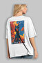 For Dog Lovers 17 White Oversize T-Shirt with Dog Print on the Back 100% Cotton Unisex Dog Lover Premium Design - 3