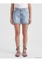 Vizyon New Season High Waist Mom Fit Women's Jean Shorts - 2
