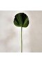 Artificial Ruffled Fan Palm Leaf Stem H65 - Green - 4