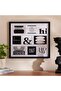 Homey Good Vibes Wall Art 42.8x47.8cm - Black