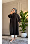 6523 - Comfortable and Stylish Buttoned Pocketed Soft Modal Fabric Long Shirt Collar Women's Cap - 2