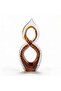 Forge Glass Eight Decor Sculpture 18x11x41.5cm - Brown - 4