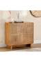 Ahweri Shoe Rack 8 Pairs With 2 Door Veneer - Beige
