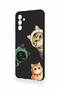 Samsung A04S Compatible Cat Team Patterned Silicone Case - 4