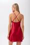 Women's Strappy Snake Stone Satin Nightgown - 4