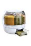 Rotating Rice Dispenser 7L Multi Grain Storage Container with 360 Degree Rotation & One Touch Dispensing System for Kitchen Pantry Storage