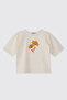 Girl's Ecru Short Sleeve T-shirt
