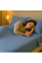 3-Piece Bedding Sheets With Pillowcases Cotton Blend Blue 240 x 260cm - 5