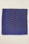 Women's Blue F Patterned Flared Scarf - 2