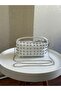 Stylish Mini Size Women's Hand and Shoulder Bag with Trok Detail and Chain Strap