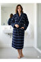 Bukle Bathrobe, Shawl Collar Bathrobe, Cotton Women'S/Men's Bathrobe, Unisex Bathrobe - 3