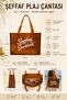 Transparent Beach Bag 45X30X12 cm – Large Size Women's Shoulder and Hand Bag, Water Resistant - 4