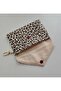 Leopard Patterned Wallet Card Holder with Keychain Accessory - Envelope Design - 3