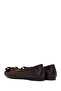 Women's Brown Leather Ballerinas 26Pfd290718 - 6