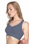 Premium Seamless Padless Sports Bra Soft Textured Bustier for Motion Freedom - 3