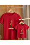 Parent-Child Combination T-Shirt Oversize 100% Cotton Single T-Shirt (for Combination, 2 or 3 Pieces Must Be Ordered)