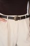Twist Patterned Gold Buckle Women's Belt Dress Belt Shirt Belt Trouser Belt - 7