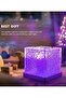 16 Colors Water Ripple Night Light, Romantic Table Lamp Gift Starry Sky Projection Light, Creative Bedside Atmosphere Lamp with Remote for Bedrooms, Games, Birthdays, Festivals - 6