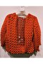 Girl's Honeycomb Textured Stylish Blouse with Flounce Sleeves - 2