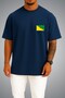 Oversize French Guiana Flag Pocket Printed Unisex T-Shirt