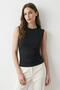 Black Stone Drawstring Blouse 3656