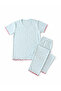 Pajama Set – Summer Home Wear Women's Blue - 2