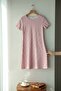 Women's Polka Dot Lycra Combed Cotton Fabric Short Sleeve Shock Dress - 2