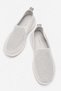 Women's Plain Knitwear Ballerina Open Gray - 3