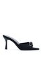 Sup 3791 Pointed Toe Stiletto Shoes with Buckle Detail - 2