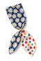 Daisy Patterned Gold Button Detailed Women's Scarf Bandana 70X70 cm – Multi-Purpose Hair Bandana, Neck Scarf, Bag and Hat Accessory - 3
