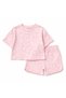 Casual Cotton Floral Piping Shorts Sports Set - 2
