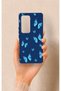 Vivo V30 Compatible Blue Butterfly Pattern Silicone Case