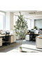 182 cm Artificial Olive Tree Double Trunk – Lifelike & Maintenance-Free with White Planter, Perfect for Living Room & Office - 2