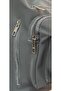 Gray Flap Pocket 6-Compartment Backpack and Shoulder Bag – Lined Multi-Compartment Casual Women's Bag - 2
