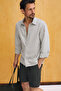 Airo Men's Soft and Thin Modal Fabric Buttoned Comfortable Fit Mink Striped Shirt - 4