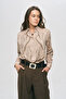Embroidered Powder Beige Shirt - 3