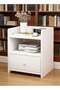 Nightstands Home Bedside Storage Cabinet With Drawer And Shelf Bedside Table with Drawer 40x33x26cm - 4