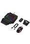 4 In 1 One Hand Gaming Keyboard And Mouse Backlight Wireless Bluetooths Game Converter For Android IOS Mobile Phone