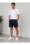 Side Stripe Pocketed Sweat Shorts Elastic Waist Drawstring Relaxed Fit Casual Sports Shorts